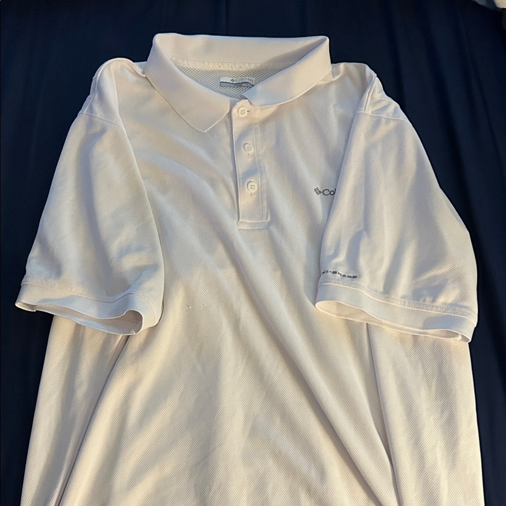 Columbia Men's Cream Polo Shirt